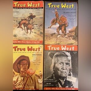 True West Magazines 1953 1954 Volume 1 Complete Issues 1,2,3,4 Lot Of 4 VGC Rare
